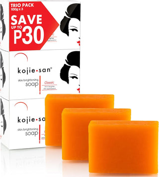 Kojie San Skin Lightening Kojic Acid Soap Pack of 3 (100g) - Beautylicious Canada