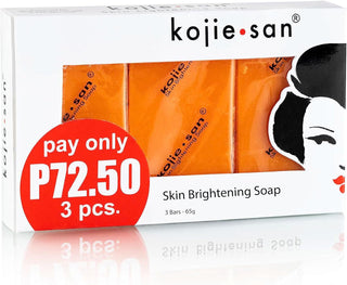 Kojie San Skin Lightening Kojic Acid Soap Pack of 3 (65g) - Beautylicious Canada