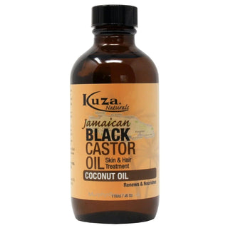 KUZA BLACK CASTOR OIL COCONUT OIL 4 OZ - Beautylicious Canada