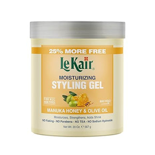 LE KAIR MOISTURAIZING STYLING GEL MANUKA HONEY & OLIVE OIL 20 OZ - Beautylicious Canada