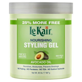 LE KAIR NOURISHING STYLING GEL AVOCADO OIL 20 OZ - Beautylicious Canada
