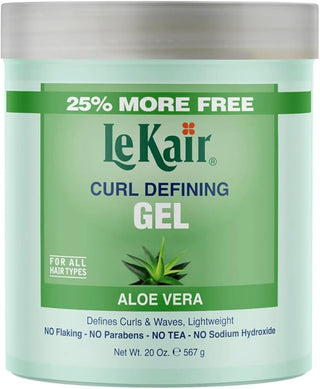 LEKAIR CURL DEFINING GEL - ALOE VERA 20OZ - Beautylicious Canada