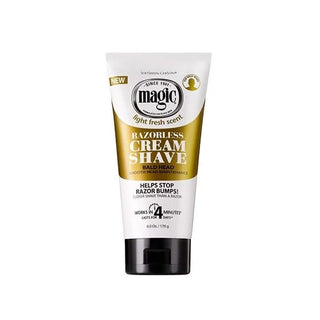 MAGIC RAZORLESS CREAM SHAVE SMOOTH FOR BALD HEAD MAINTENANCE 6OZ - Beautylicious Canada