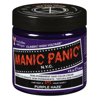 MANIC PANIC SEMI PERMANENT COLOR CREAM PURPLE HAZE 4OZ - Beautylicious Canada