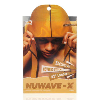 Mr. Durag NuWave - X Gold Durag Brown Stripe *3633 - Beautylicious Canada