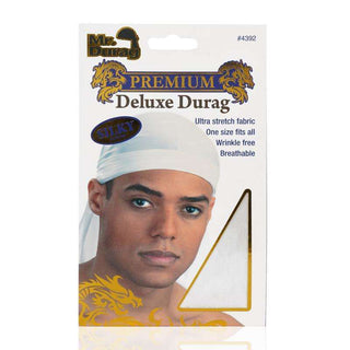 Mr. Durag Silky Deluxe Durag White - Beautylicious Canada