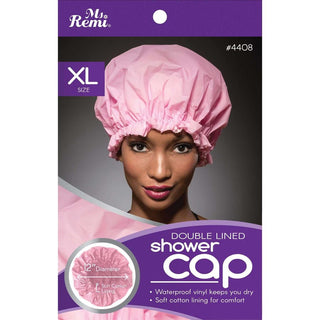 Ms. Remi Deluxe Shower Cap XL Asst Color Double Lined *4408 - Beautylicious Canada