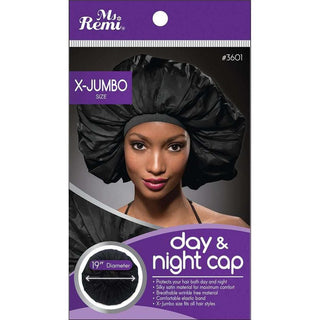 Ms. Remi Extra Jumbo Day & Night Cap, Black *3601 - Beautylicious Canada