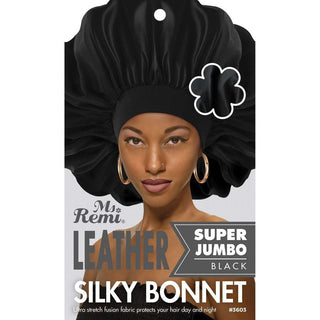 Ms. Remi Leather Silky Bonnet X - Jumbo, Black *3603 - Beautylicious Canada