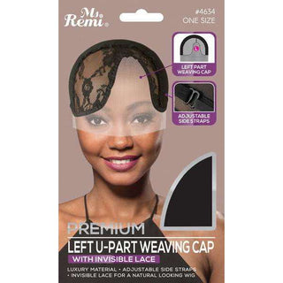 Ms. Remi Left Upart Weaving Cap With Invisible Lace Black *4634 - Beautylicious Canada