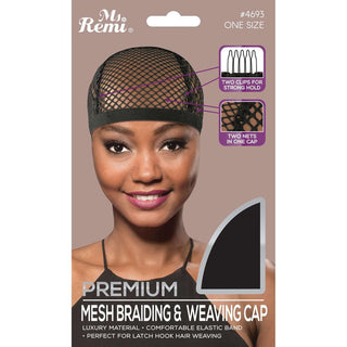 Ms. Remi Mesh Braiding & Weaving Cap, Black *4693 - Beautylicious Canada