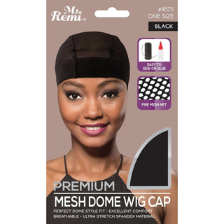 Ms. Remi Mesh Dome Wig Cap Black *4575 - Beautylicious Canada