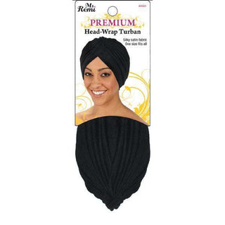 Ms. Remi Premium Deluxe Head Wrap Cap Black *4661 - Beautylicious Canada