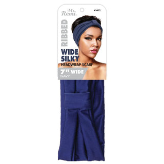 MS. REMI RIBBED 7" WIDE SILKY HEADWRAP SCARF - Beautylicious Canada