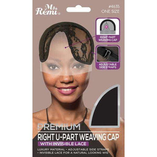 Ms. Remi Right Upart Weaving Cap with Invisible Lace Black *4635 - Beautylicious Canada