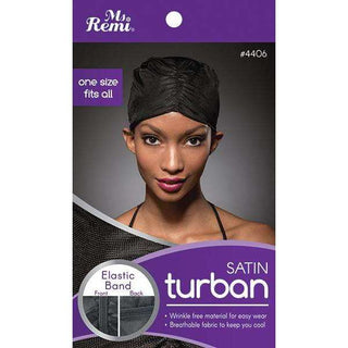 Ms. Remi Satin Turban Asst Color *4406 - Beautylicious Canada