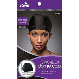 Ms. Remi Spandex Dome Cap Black *4688 - Beautylicious Canada