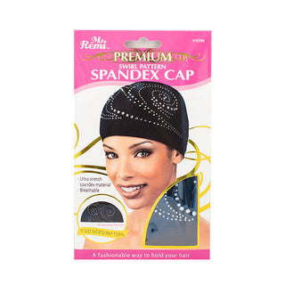 MS.REMI SWIRL PATTERN SPANDEX CAP #4598
