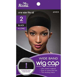 Ms. Remi Wig Cap 2Pc Black Wide Band *4404 - Beautylicious Canada