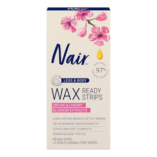 NAIR LEGS & BODY WAX READY - STRIPS 40 WAX STRIPS - Beautylicious Canada