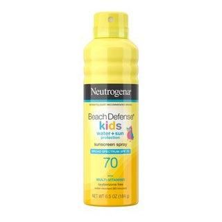 NEUTROGENA® BEACH DEFENSE WATER+SUN KIDS PROTECTION SPF70 SUNSCREEN SPRAY 6.5OZ - Beautylicious Canada