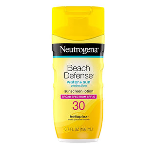 NEUTROGENA® BEACH DEFENSE WATER+SUN PROTECTION SPF30 SUNSCREEN LOTION 6.7OZ - Beautylicious Canada