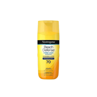 NEUTROGENA® BEACH DEFENSE WATER+SUN PROTECTION SPF70 SUNSCREEN LOTION 6.7OZ - Beautylicious Canada