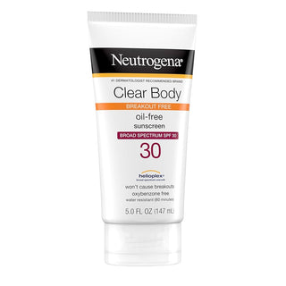NEUTROGENA® CLEAR BODY BREAKOUT FREE OIL - FREE SPF30 SUNSCREEN 5OZ - Beautylicious Canada
