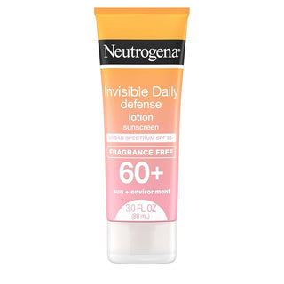 NEUTROGENA® INVISIBLE DAILY DEFENSE FRAGRANCE - FREE SPF60+ SUNSCREEN LOTION 3OZ - Beautylicious Canada