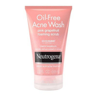 NEUTROGENA® OIL - FREE ACNE WASH PINK GRAPEFRUIT FOAMING SCRUB 2OZ - Beautylicious Canada