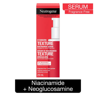 NEUTROGENA® STUBBORN TEXTURE FRAGRANCE - FREE NIACINAMIDE SERUM 1OZ - Beautylicious Canada