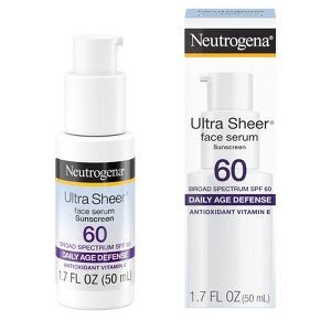 NEUTROGENA® ULTRA SHEER SPF60+ MOISTURIZING FRAGRANCE FREE FACE SERUM 1.7OZ - Beautylicious Canada