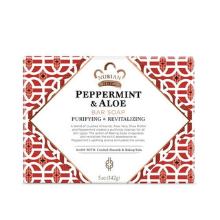 NUBIAN SOAP PEPPERMINT ALOE BAR SOAP - Beautylicious Canada