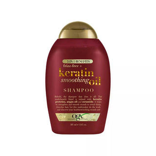 OGX KERARTIN SMOOTHING OIL SHAMPOO 13OZ - Beautylicious Canada