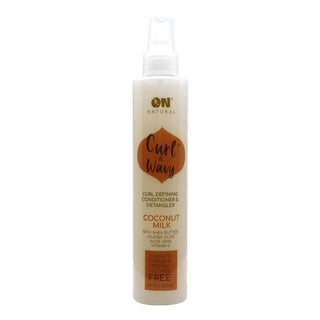 ON NATURAL Curl & Wavy Coconut Milk Conditioner & Detangler 8OZ - Beautylicious Canada