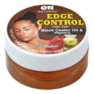 ON NATURAL EDGE CONTROL BLACK CASTOR OIL & VITAMIN E 1 OZ - Beautylicious Canada