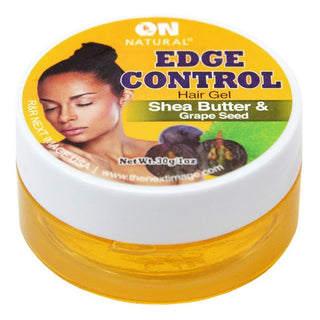 ON NATURAL EDGE CONTROL GRAPE SEED & SHEA BUTTER 1 OZ - Beautylicious Canada