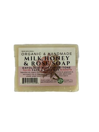 ORGANIC & HANDMADE MILK HONEY & ROSE SOAP 6.1OZ - Beautylicious Canada