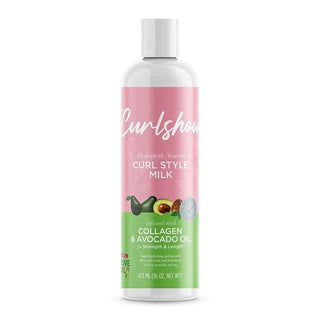 ORS Olive Oil Curlshow Curl Style Milk Infused with Collagen & Avocado Oil for Strength & Length 16OZ - Beautylicious Canada