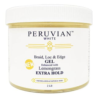 PERUVIAN BRAID, LOC & EDGE GEL LEMONGRASS 2LB - Beautylicious Canada