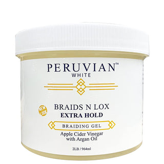 PERUVIAN BRAIDS N LOX GEL APPLE CIDER VINEGAR & ARGAN OIL 2LB - Beautylicious Canada