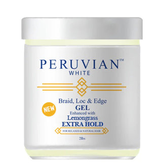PERUVIAN WHITE BRAID , LOC & EDGE GEL LEMONGRASS 16 OZ - Beautylicious Canada