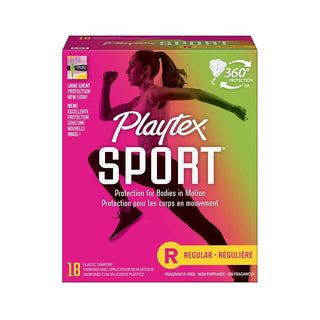 PLAYTEX SPORT 18CT REGULAR UNSCENTED - Beautylicious Canada