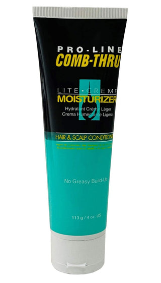 PRO - LINE COMB - THRU LITE CREME MOISTURIZER HAIR & SCALP CONDITIONER 4OZ - Beautylicious Canada