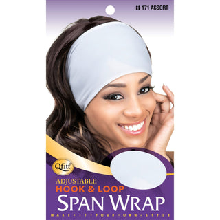 QFITT ADJUSTABLE HOOK & LOOP SPANDEX WRAP *171 WHITE - Beautylicious Canada