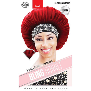 QFITT BLING BONNET SATIN "9023 - Beautylicious Canada