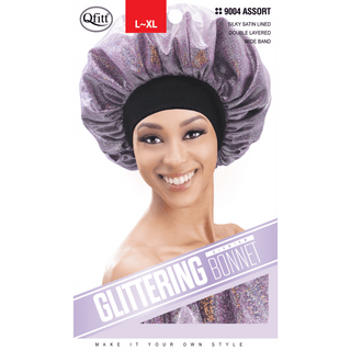 QFITT LARGE GLITTERING BONNET *9004 - Beautylicious Canada