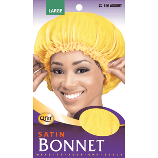 QFITT LARGE SATIN BONNET *156 ASSORT - Beautylicious Canada