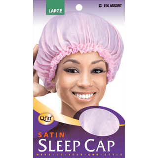 QFITT LARGE SATIN SLEEP CAP *150 ASSORT - Beautylicious Canada