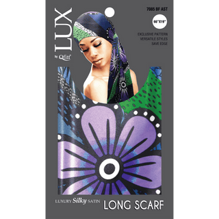 QFITT LUXURY SILKY SATIN LONG SCARF - PATTERN *7085 - Beautylicious Canada